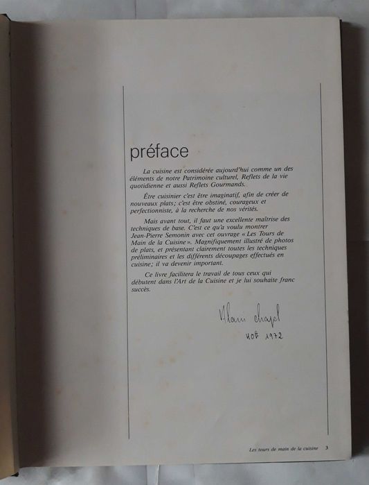 Livro - Jean-Pierre Semonin - Les Tours de Main de la Cuisine VSO