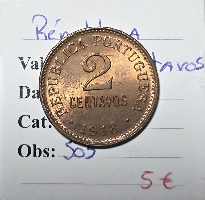 2 centavos 1918 soberba