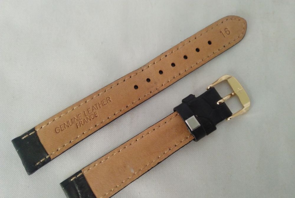 Ремінець шкіряний 16 мм, виробництво Франції, новий