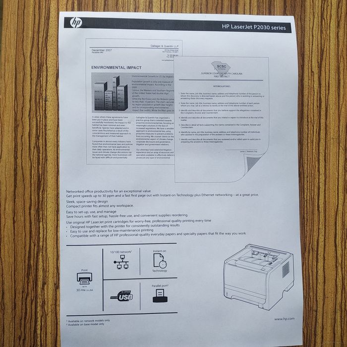 Акция! 12 мес. ГАРАНТИЯ. HP LaserJet 2035. Лазерный принтер