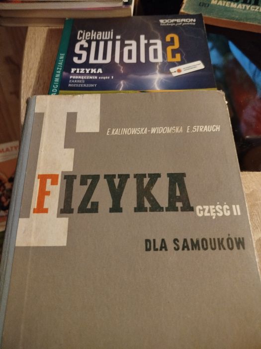 Podręczniki szkolne ,Chemia i fizyka-pomoce,zbiory zadań