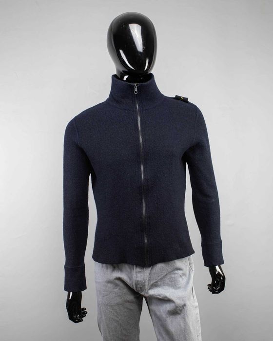 Винтажный шерстяной свитер на замке Stone Island Zip Vintage.Размер S