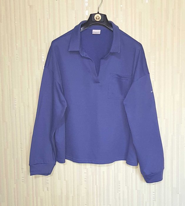 Columbia кофта с длинным рукавом и воротником-поло (3xl)