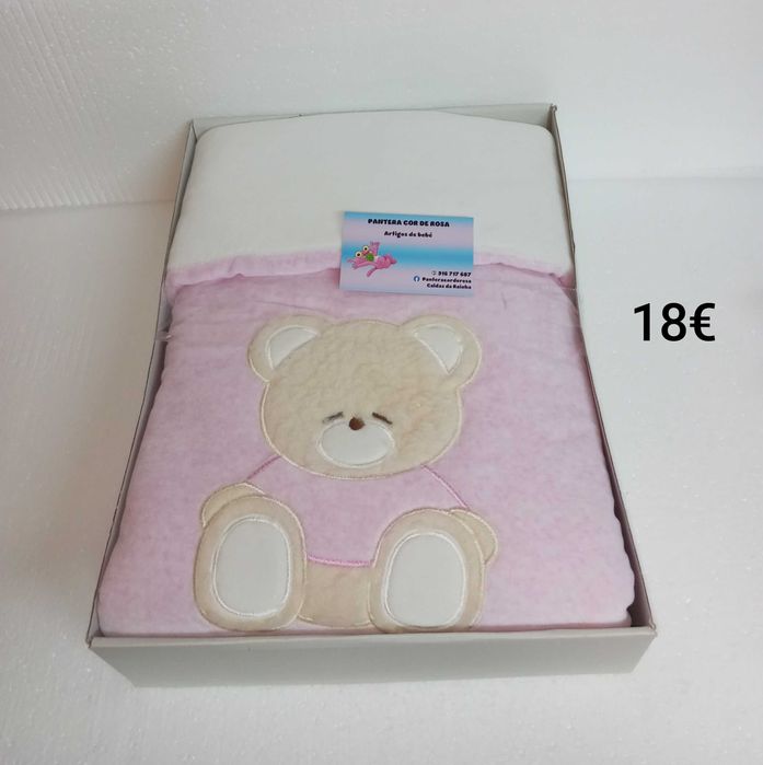 Conjunto de bébé rosa, tema ursinho