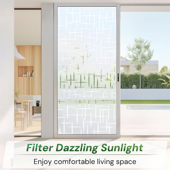 Folia Okienna Mrożona Samoprzylepna 44,5x400cm Prywatność Łazienka