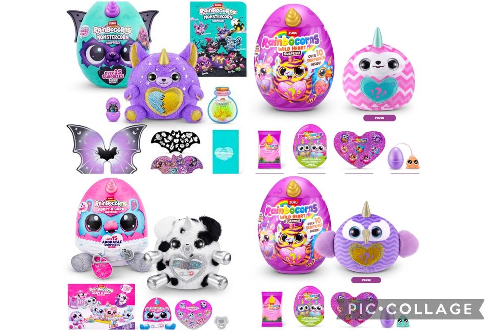 Оригінал rainbocorns monstercorn egg sloth pet shop surprise pets owl slime cat сюрприз монстер сова собака пес пет слайм яйце лінивець кот zuru