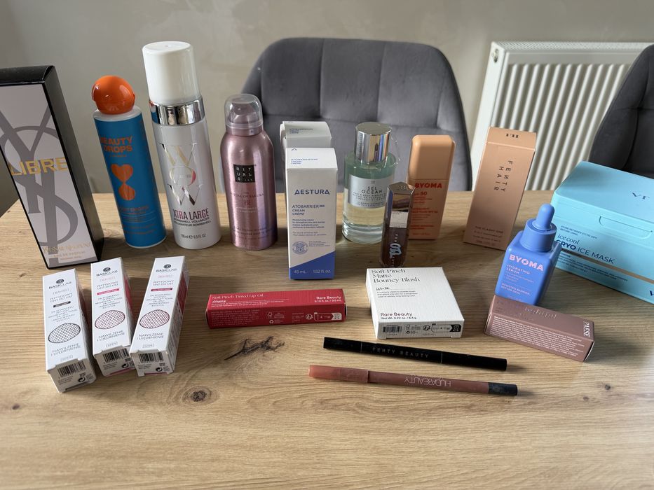Kosmetyki sephora nowe lub raz użyte rare fenty rituals aestura