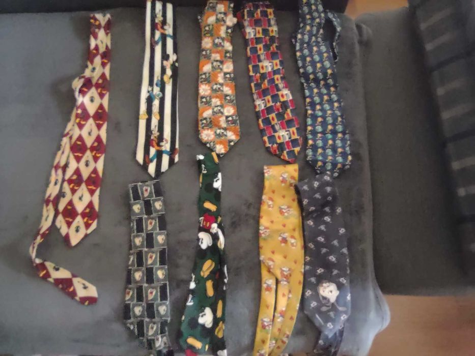 Галстуки галстук Hugo Boss  tie винтаж Disney Flintstones