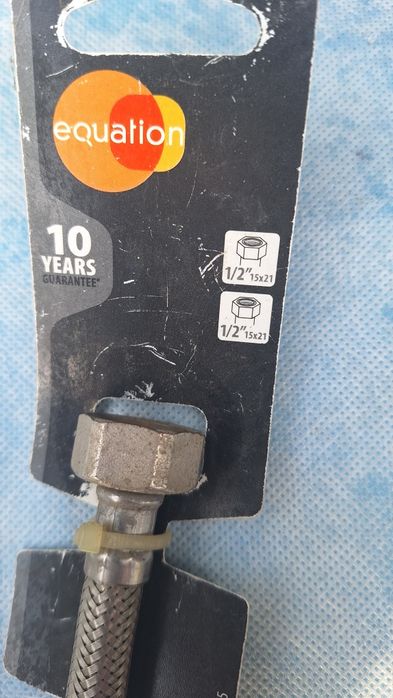 Wężyk w oplocie ,przyłącze , do baterii , 1/2"-1/2" , m10 -3/8"