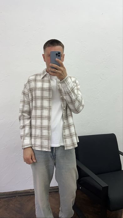 NEW ORIGINAL !Фланелева сорочка в клітинку PULL&BEAR
