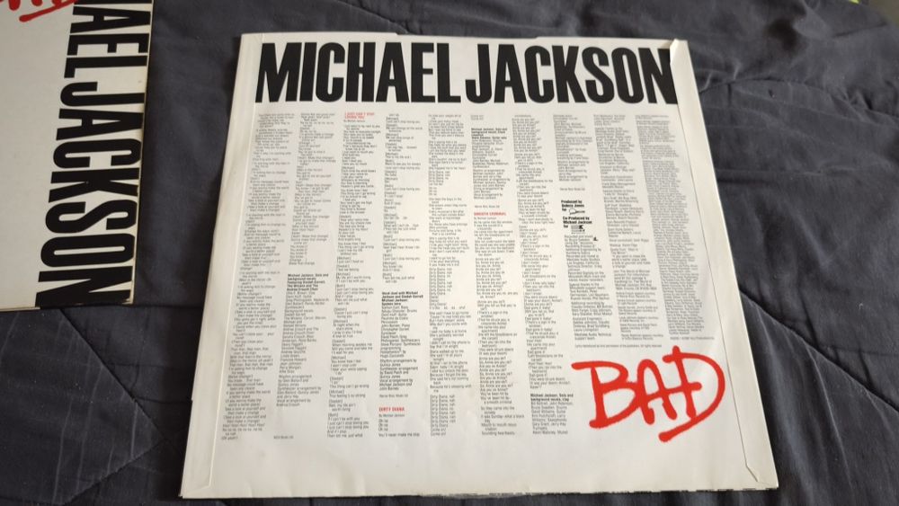 Вінілова платівка Michael Jackson -Bad.