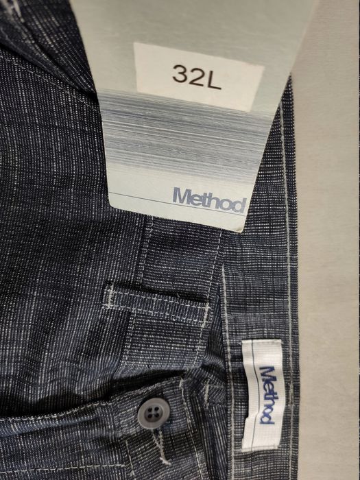 Method jeansowe proste spodnie modny design 32l