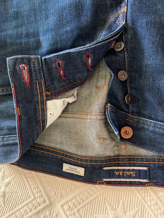 Calças ganga Jeans Homem Salsa Straight Navarro W30 L34