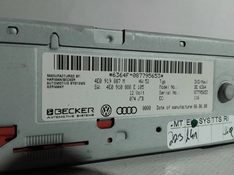 Caixa / leitor CDs AUDI A6 Allroad (4FH, C6)