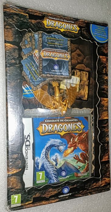 Antigo jogo da nintendo exclusivo com figura e cartas