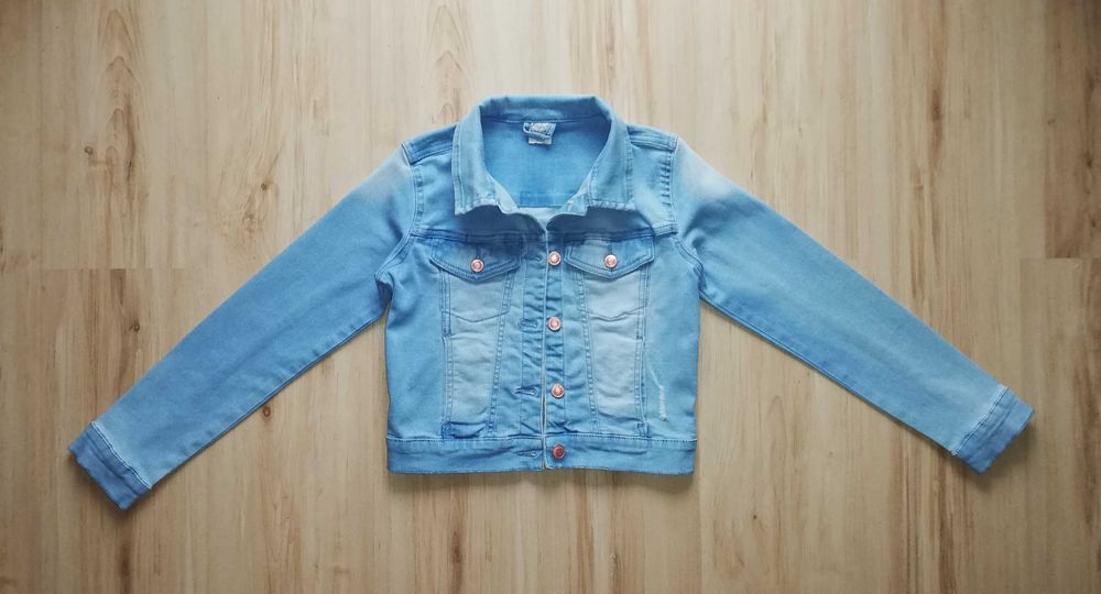 Kurtka jeansowa dziewczęca Smyk 152