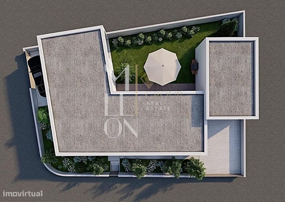 Moradia de tipologia T3 em construção em Beiriz