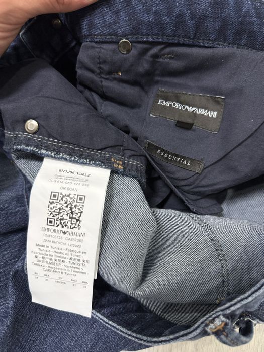 Emporio Armani джинси темно сині класичні джинсы армани AX 31/32