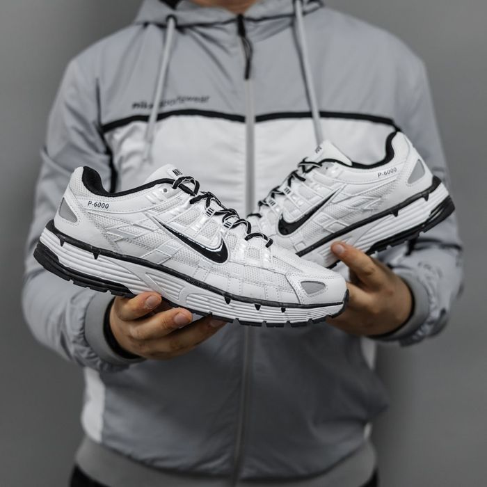 Кросівки Nike P-6000 White - Black premium | Кроссовки Найк чоловічі