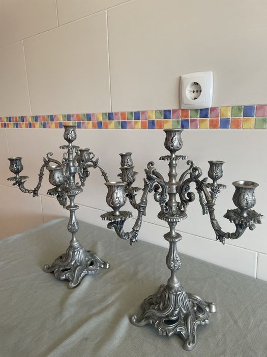 Par de Castiçais para 5 velas