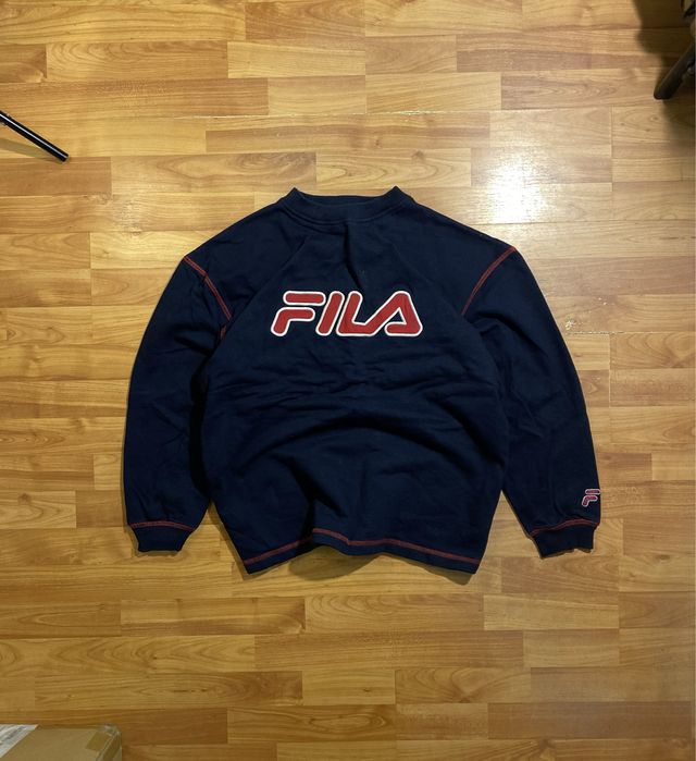 (L) FILA VINTAGE свитшот винтажный кофта реглан женский