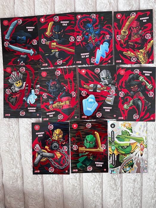 KARTA LEGO® NINJAGO® Rubinowe