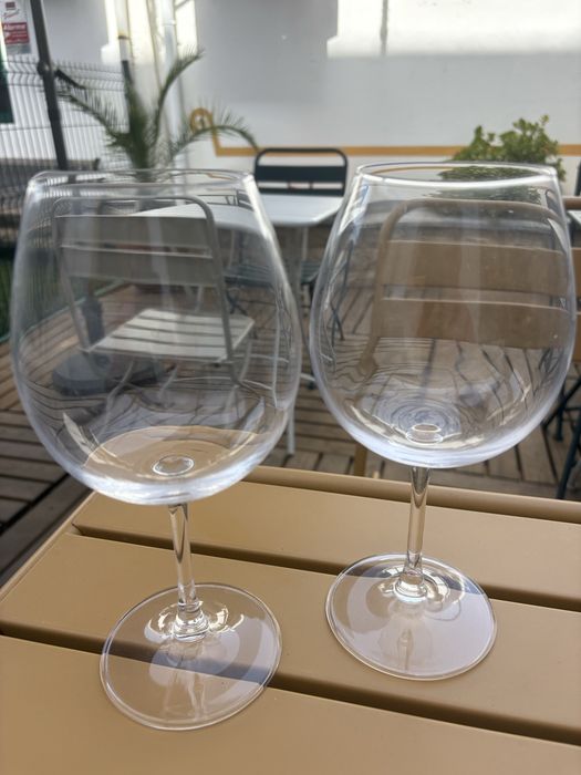 Copos de vinho “balão”