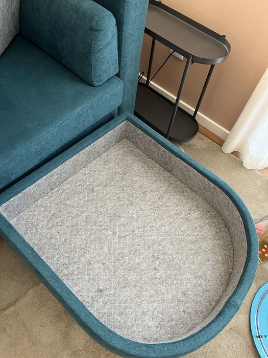 Sofa três lugares com chase long amovivel