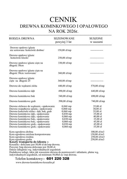 Suche drewno opałowe i kominkowe