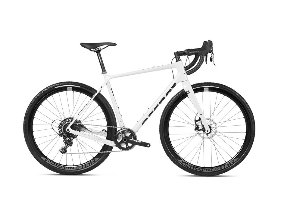 Rower gravel Accent Freak Carbon Apec biały