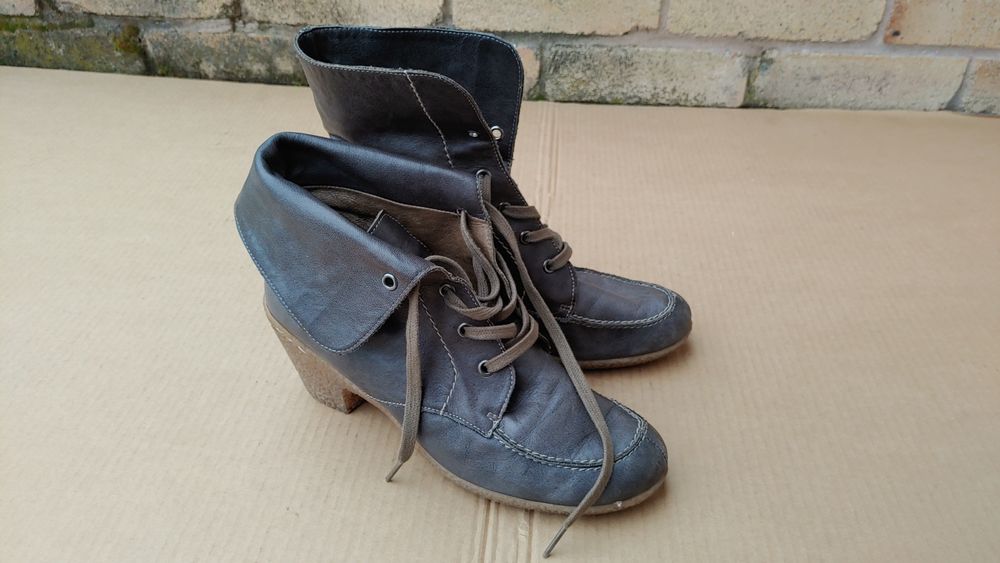Buty nr 40 skóra Wonders botki półbuty skóra kauczuk  Nr 40