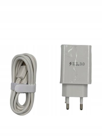 ładowarka sieciowa szybka quick charge 3.0 usb 18w 3000 ma + kabel