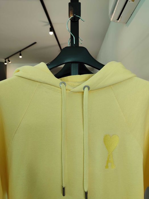 Худі AMI Paris Ami de Coeur Hoodie Lemon
