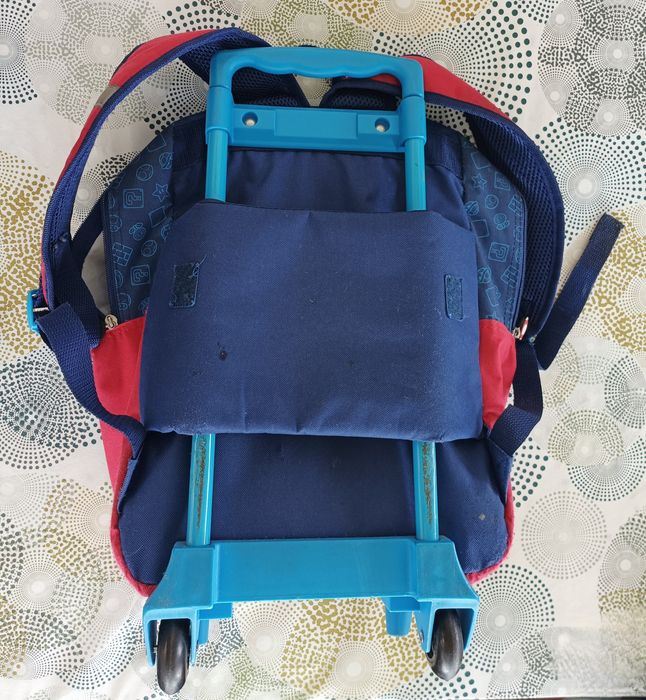Mochila escolar Super Mário com trolley