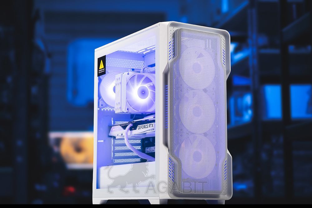 Біла Бебра! RTX 5070 12GB+Ryzen 5 9600+DDR5 32GB+M.2 SSD 1TB –  Ігровий комп'ютер ПК для ігор геймерський игровой компьютер