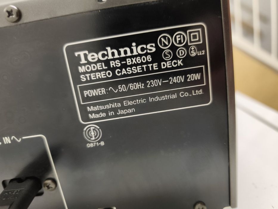 Касетна дека Technics RS-BX606 — Made in Japan, колекційний стан