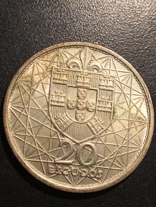 20 escudos - Ponte Salazar - Ponte 25 de abril -Portugal 1966 - Prata*