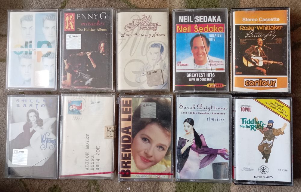 Zestaw kaset magnetofonowych 2, pop, rock