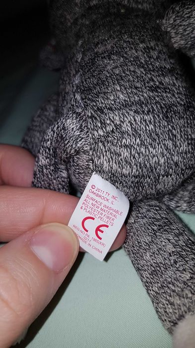 Ty beanie babies мягкая игрушка носочная обезьяна коллекционная 23 см