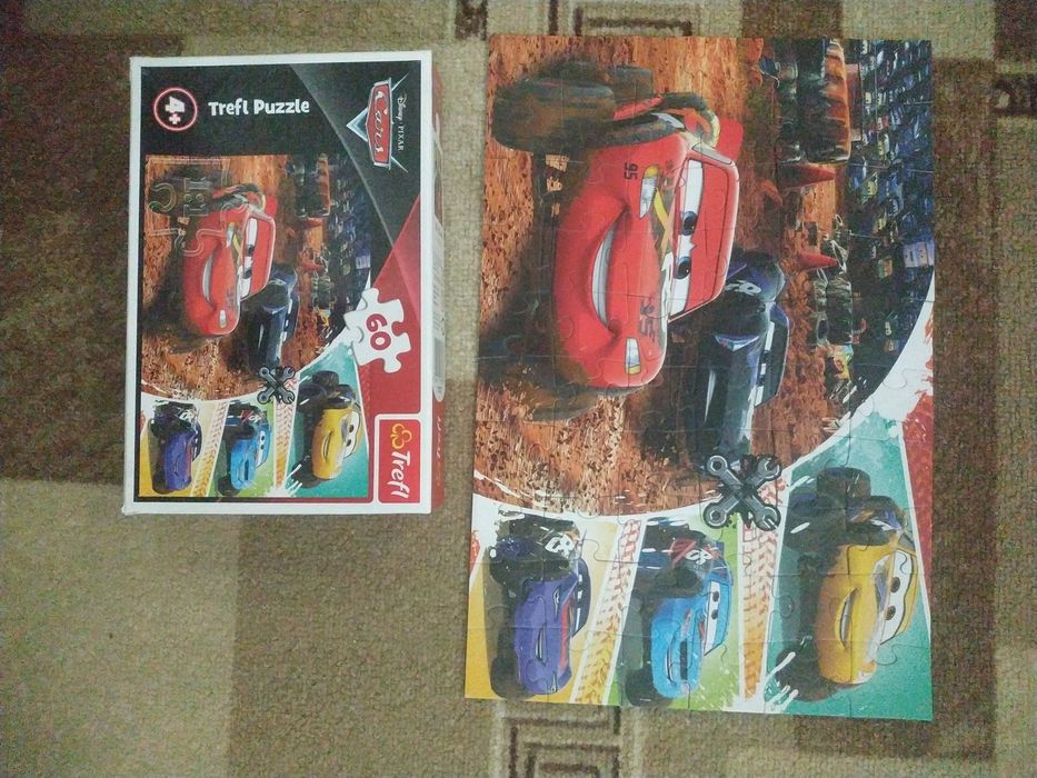 Пазл  складалка розвиваюча гра машинки динозаври звірі