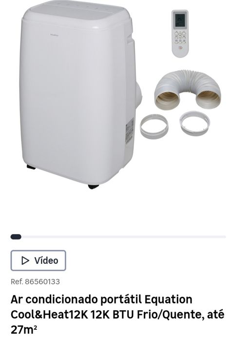 Ar condicionado portátil  equation cool&heat 14k