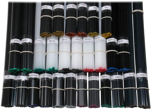 пластиковые прутки, стержни, электроды для сварки, пайки пластика