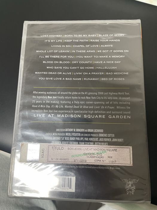 DVD concerto bon jovi ( novo )