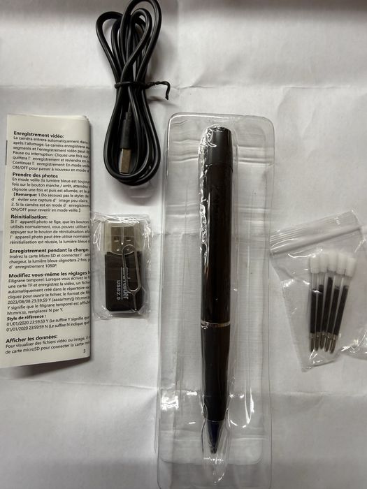 Видеорегистратор-ручка Full HD 1080P | Новая в упаковке + Стержни