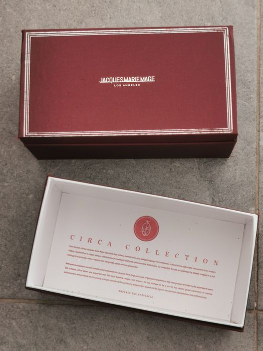 Jacques marie mage pudelko okulary