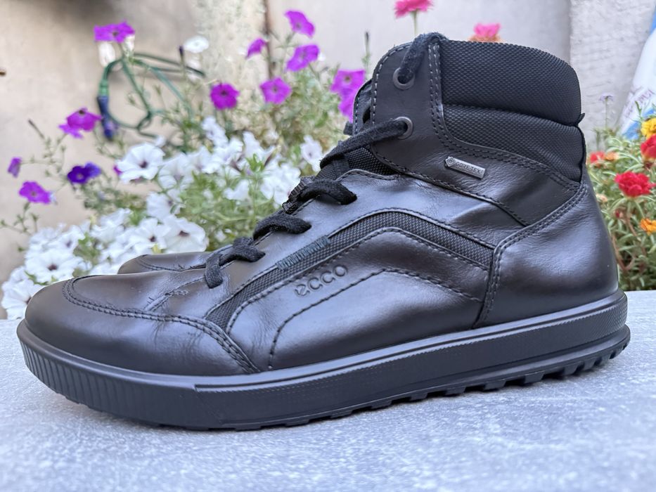 Кожаные деми ботинки Ecco Gore-tex 43 р