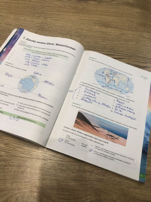 Geografia klasa 1 karty pracy
