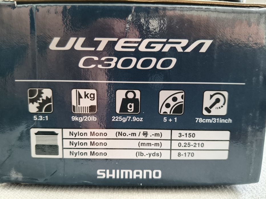 Kołowrotek spinningowy Shimano Ultegra FC 3000, bdb stan po serwisie!