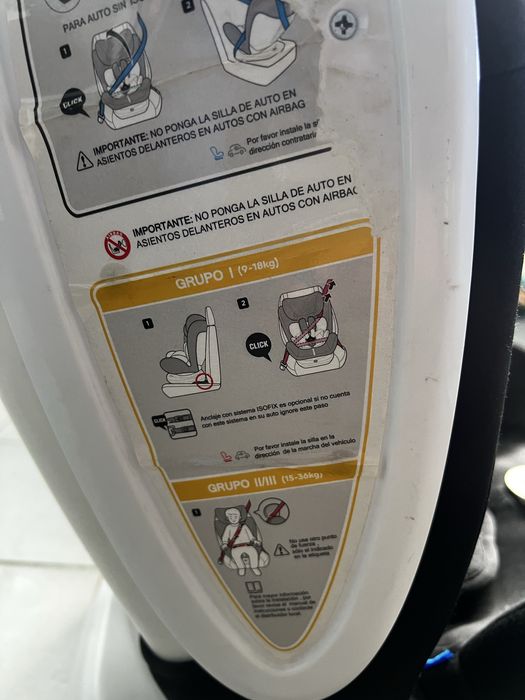 Cadeiras Auto grupo 1 2 e 3 isofix
