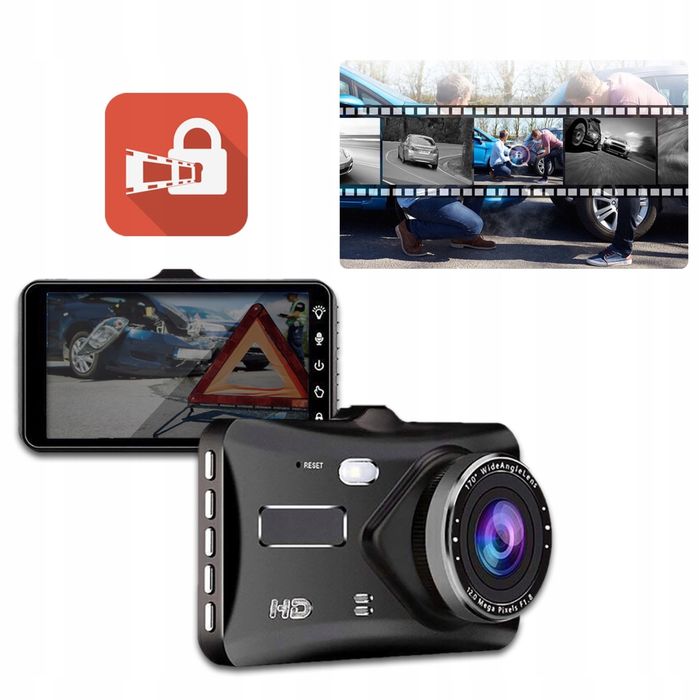 Wideorejestrator jazdy dotykowy kamera cofania